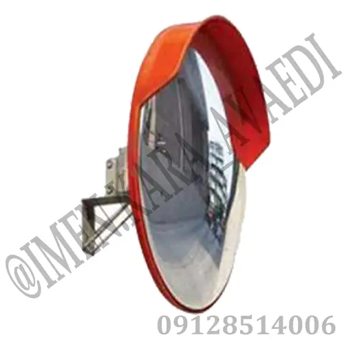 آینه محدب شیشه قطر 60 با ابرویی