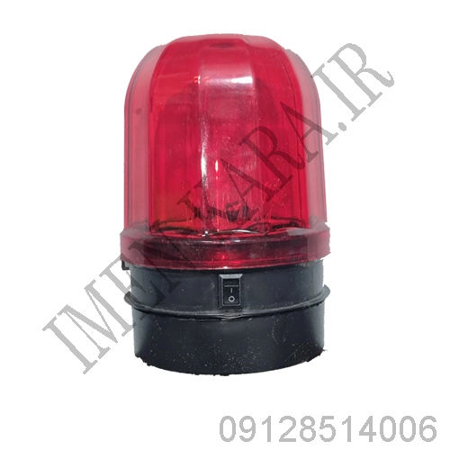 چراغ گردان آهنربایی باطری خور قرمز