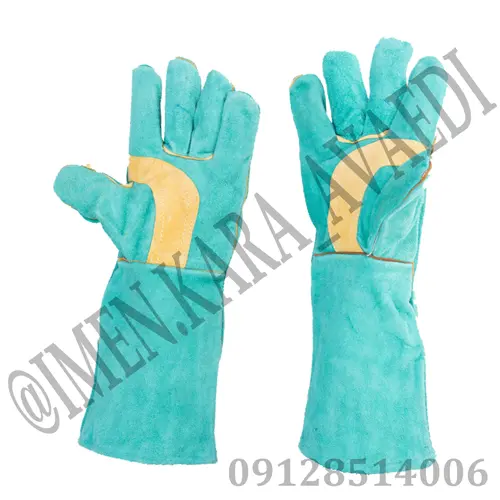 دستکش نسوز چرم هوبارت سبز