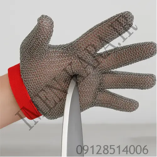 دستکش زنجیری قصابی  چینی (تک دست)