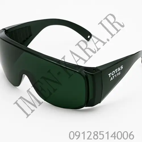 عینک ایمنی و حفاظتی توتاص (Totass) AT 116 – لنز دودی نور شماره ۵