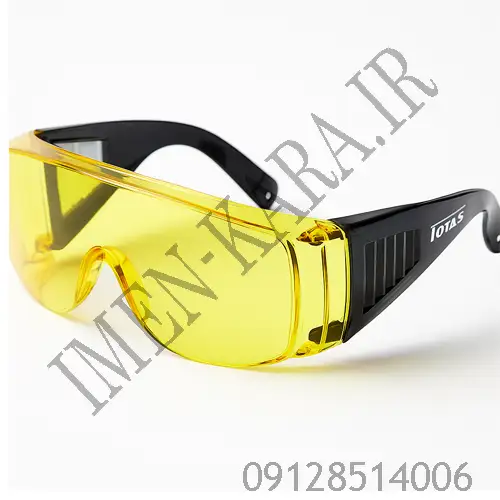 عینک ایمنی و حفاظتی توتاص (Totass) AT 116 – طلق زرد