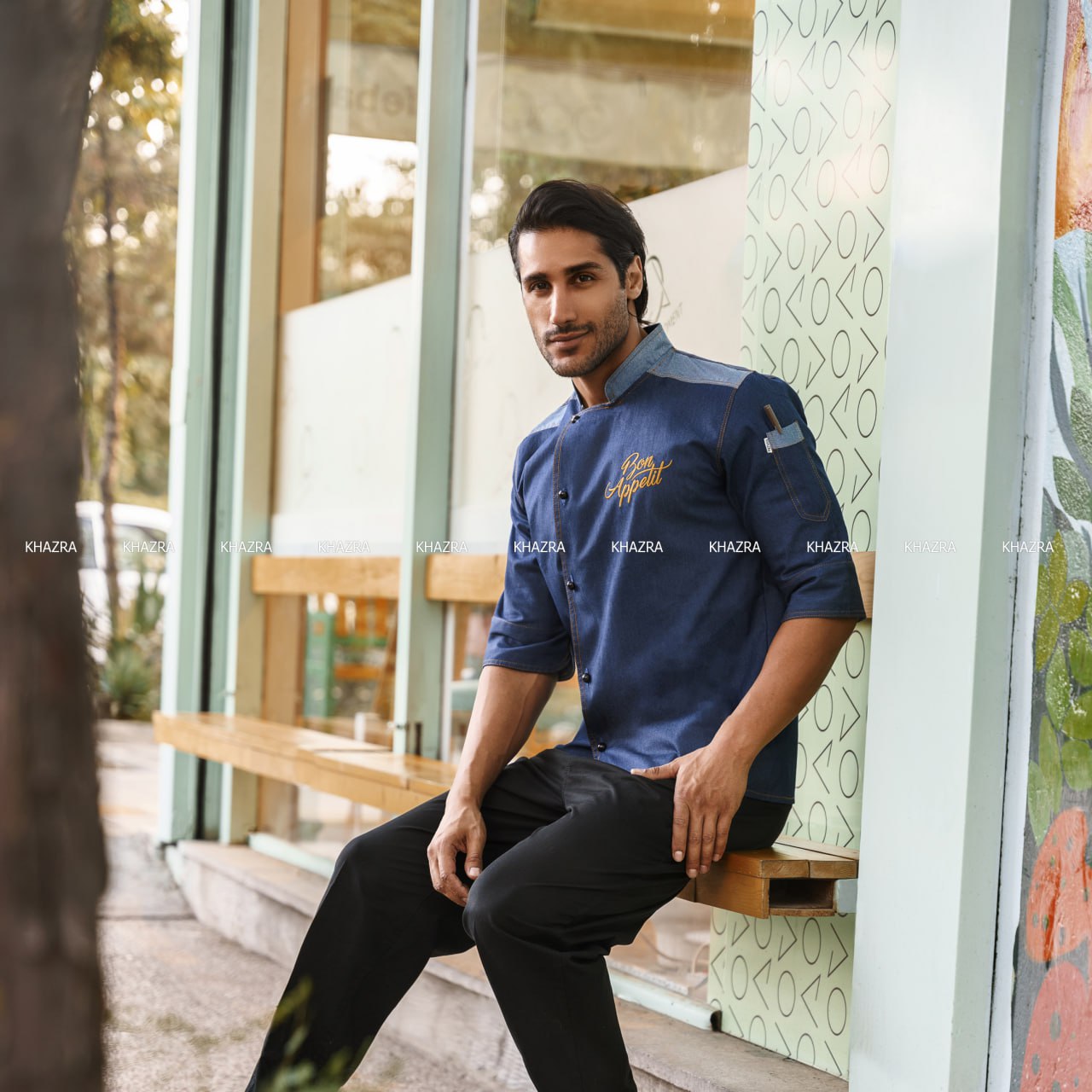 لباس سر آشپزی لی طرح دنیز