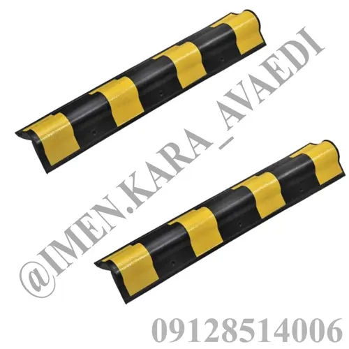 ضربه گیر ستون مشکی زرد