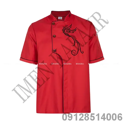 روپوش سر آشپزی شف قرمز مدل ققنوس کد 46900