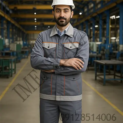 کاپشن شلوار کار بوفالو طوسی کرم