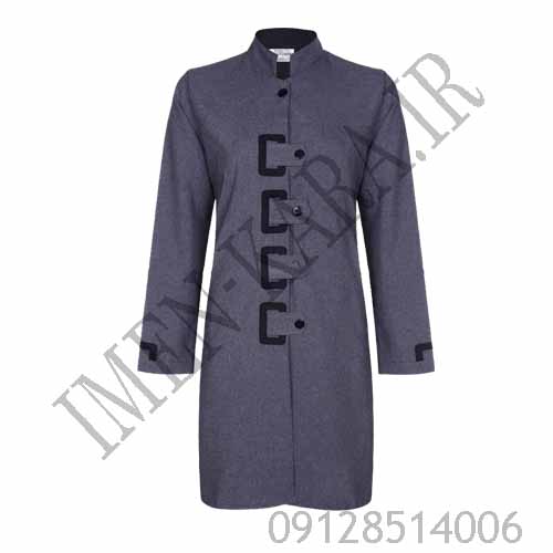 مانتو زنانه کار طوسی