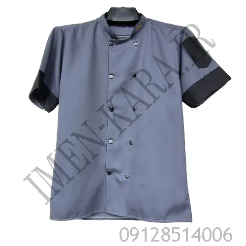 روپوش آشپزی شف طوسی