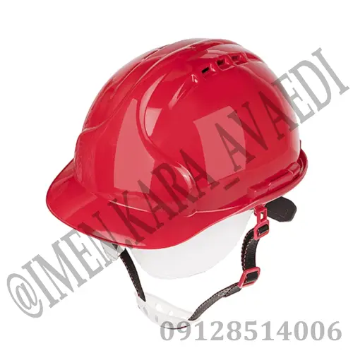 کلاه ایمنی کار با عینک مدل MK7 هترمن قرمز