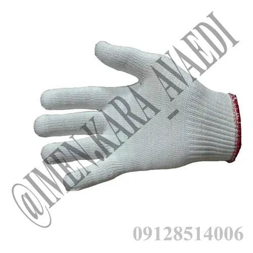 دستکش بافتنی سفید 50 گرم