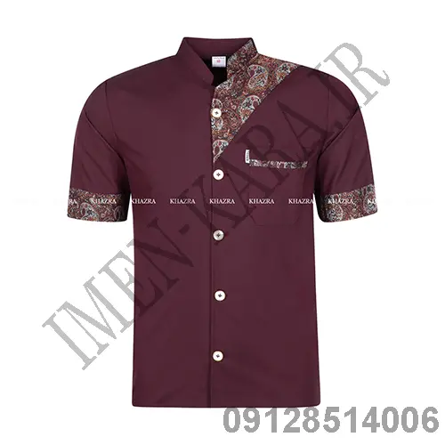 روپوش سر آشپزی  شف ترمه زرشکی