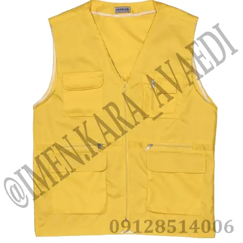 جلیقه مهندسی و خبرنگاری زرد